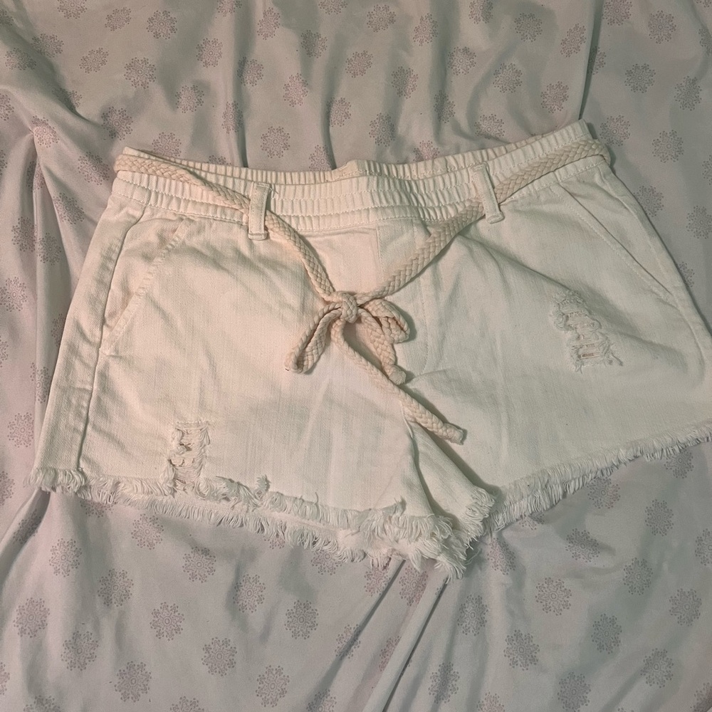 Distressed summer shorts